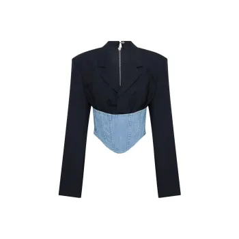 DION LEE Cropped Corset style Blazer