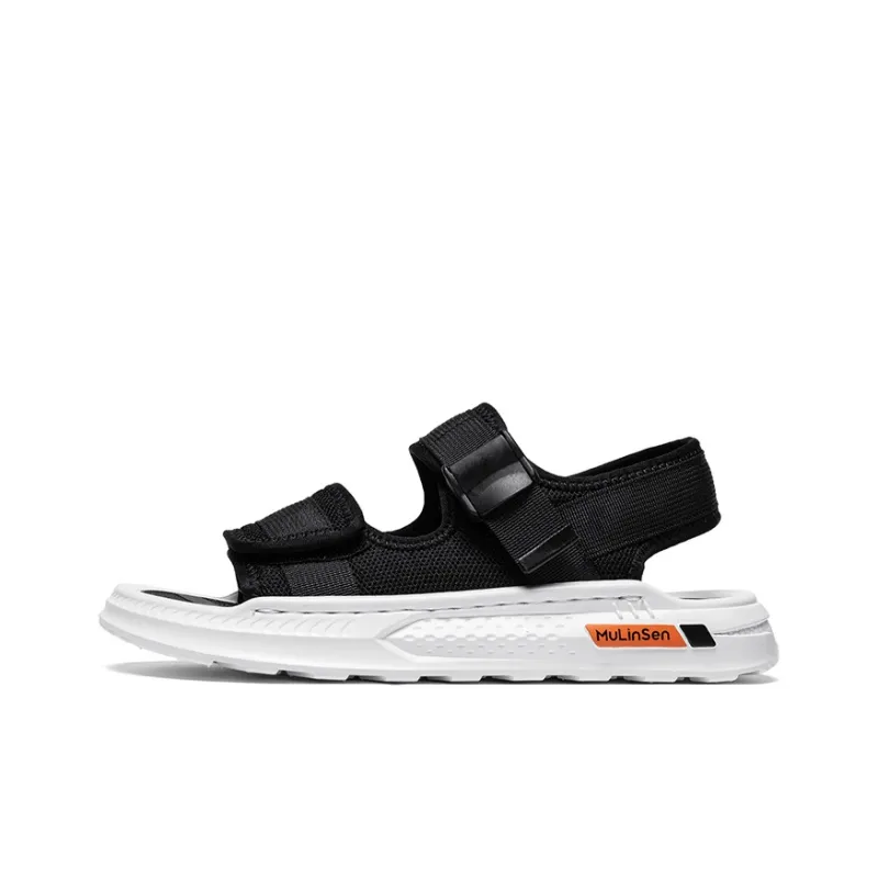 Mulinsen Beach Sandals Men Brown/All Black/Black White-8