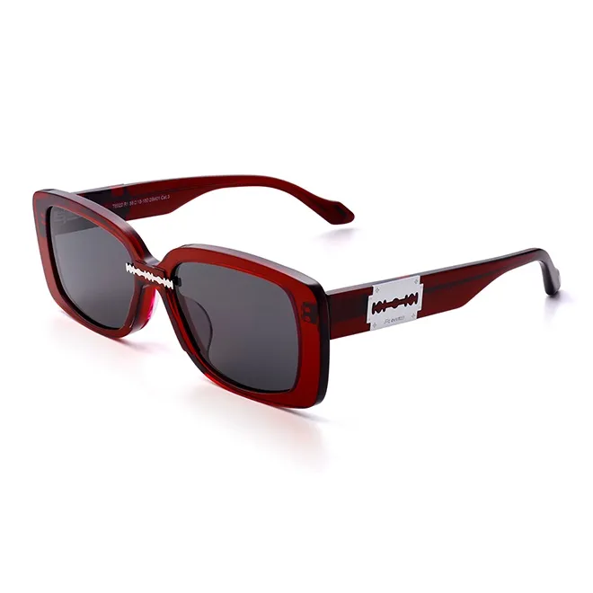 THE OWNER Plate Frame Rectangular Sunglasses Unisex-13