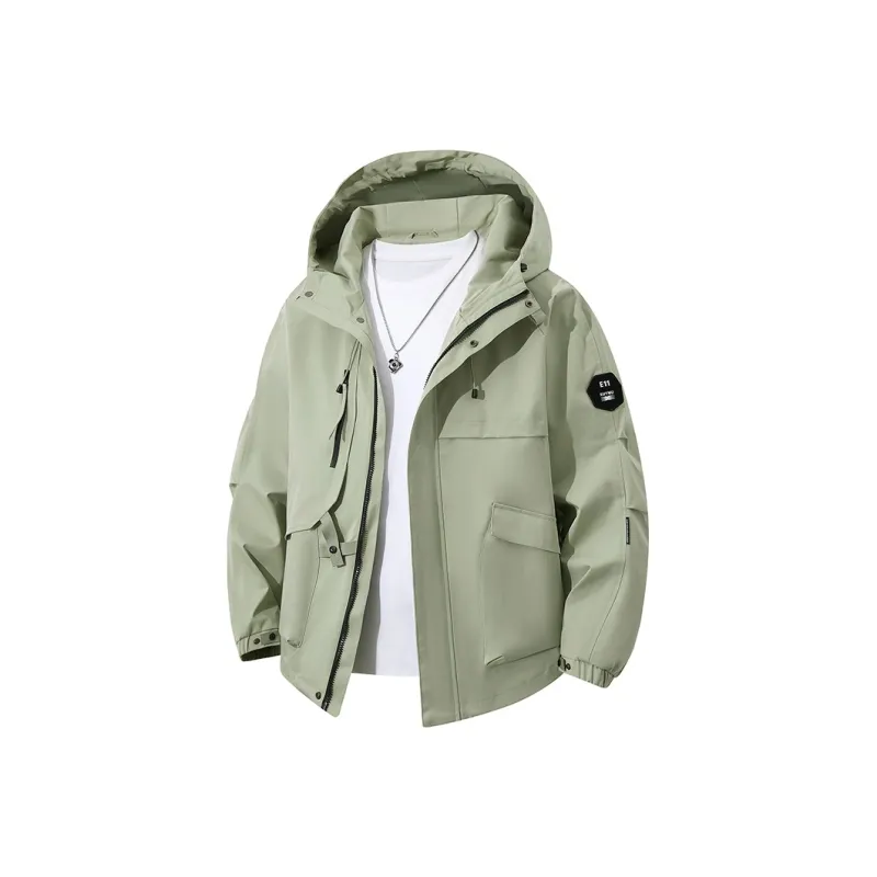 LSVE Jackets Coats Unisex Green Yellow-10