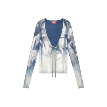 DIESEL M-Isolde Faded Metallic Cardigan