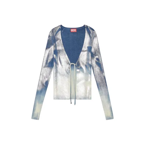 DIESEL M-Isolde Faded Metallic Cardigan