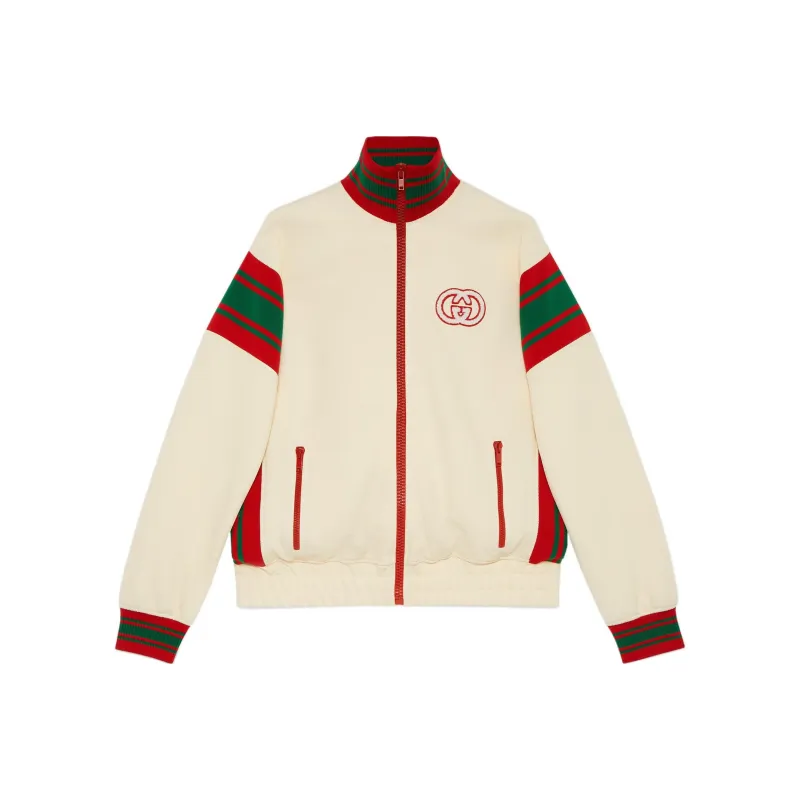 GUCCI Interlocking G Zip Up Track Jacket-0