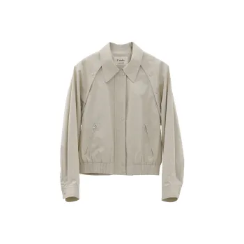 Fstudio Cropped Jackets & Coats Women's Beige