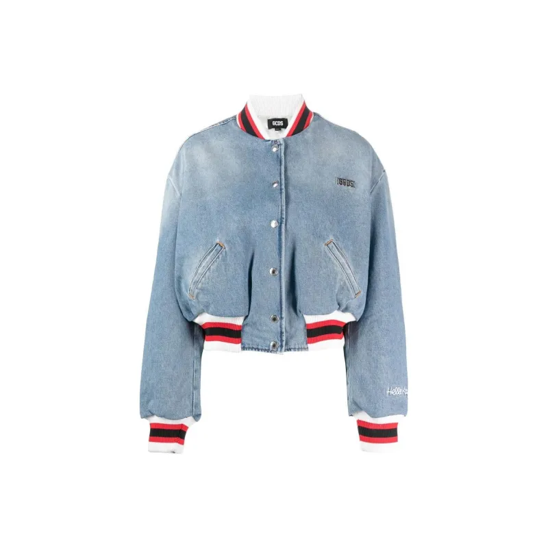 GCDS Hello Kitty Denim Bomber Jacket-0