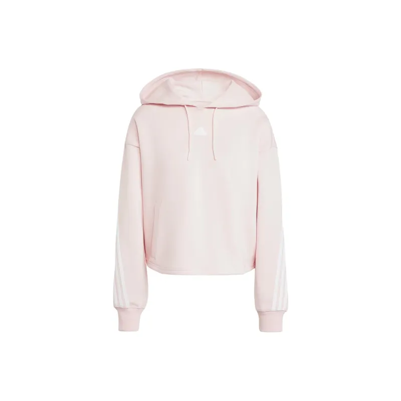 Adidas Future Icons FW24 3-Stripes Hoodie Sweatshirt Women's Pink-0
