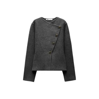 ZARA Jackets Coats Women's Gray