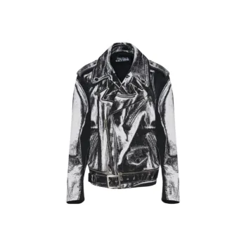 Jean Paul Gaultier Trompe L'Oeil Perfecto Jacket 'Black/White'