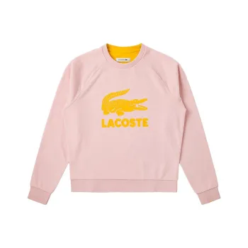 LACOSTE Sweatshirt Women's Pink/Yellow