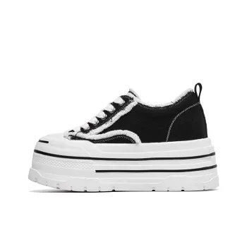 Lee Cooper Slip Resistant, Abrasion Resistant, Lightweight, Height Increasing Low Top Canvas Shoes Women's