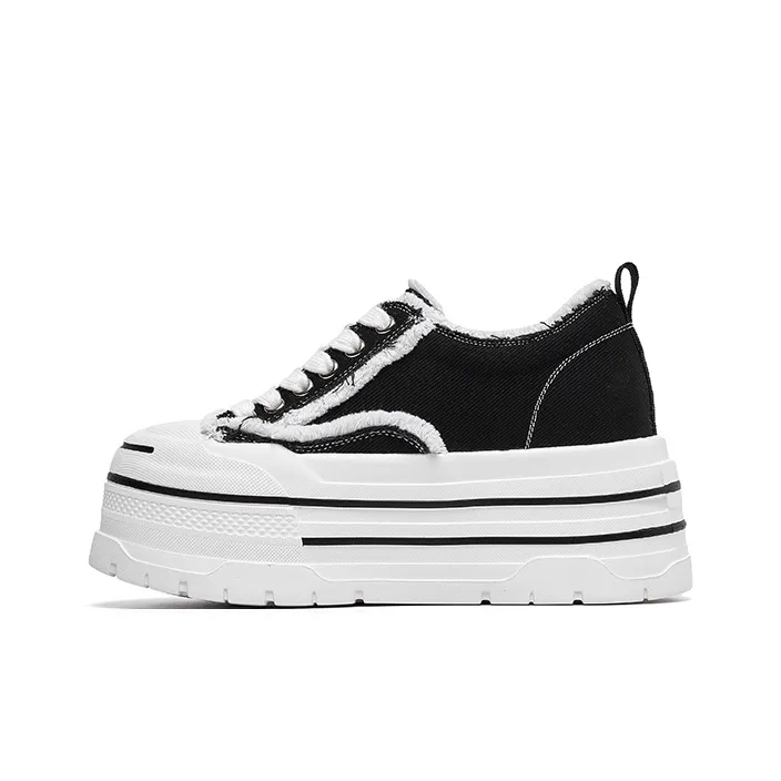 Lee Cooper Slip Resistant, Abrasion Resistant, Lightweight, Height Increasing Low Top Canvas Shoes Women's-0