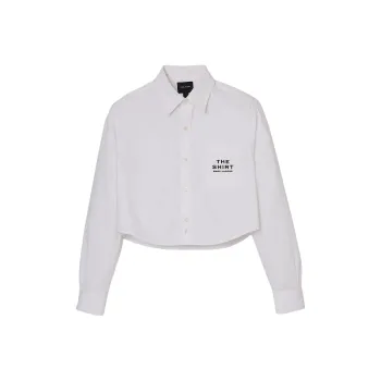 MARC JACOBS Logo Embroidered Long Sleeved Shirt
