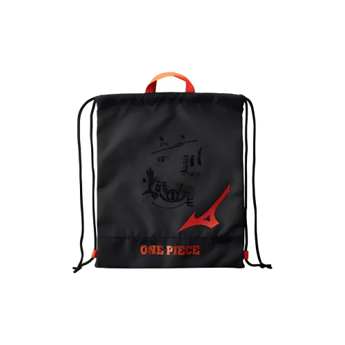 Mizuno Polyester Backpack Regular Unisex Black & Red