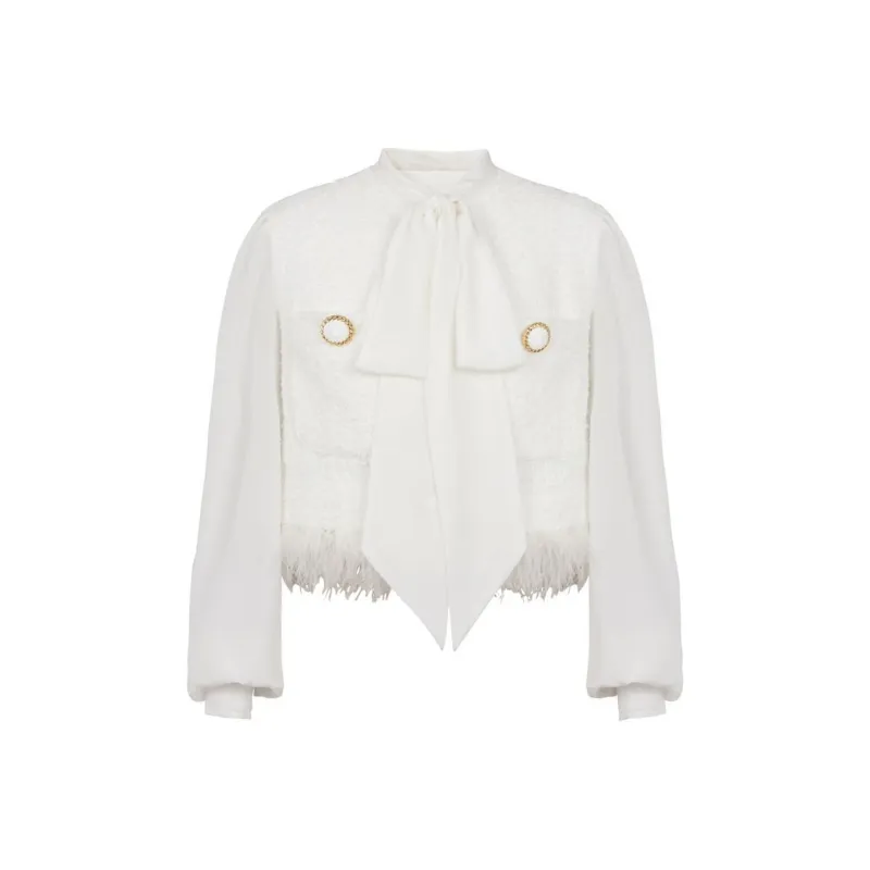BALMAIN Tweed Long Sleeved Jacket-0