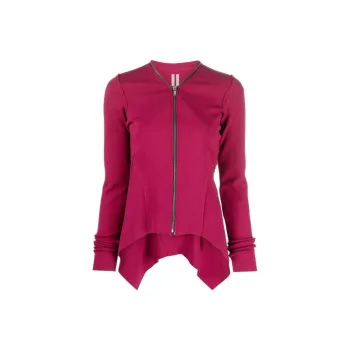 RICK OWENS Handkerchief hem Zip up Jacket