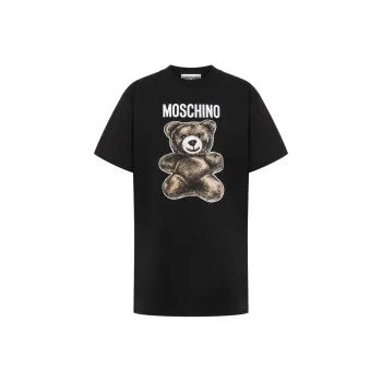 MOSCHINO Teddy Bear Printed Crewneck T Shirt