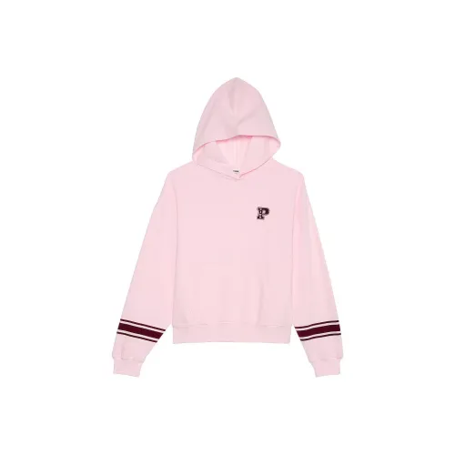 Victoria's Secret PINK Ivy Fleece Campus Hoodie/Pink Tulip Sweatshirt Women's Pink Tulip