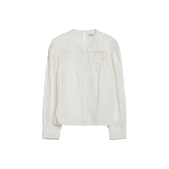 ISABEL MARANT ETOILE Valmira Lace Detailed Top