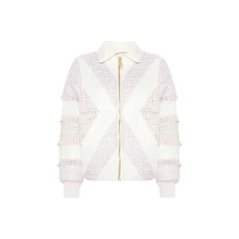 KHRISJOY Tweed-detailed Puffer Jacket