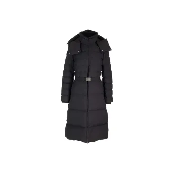 Burberry Hooded Belted Waist Puffer Coat