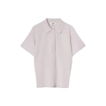 COS Polo Shirt Women's Purple Lilac