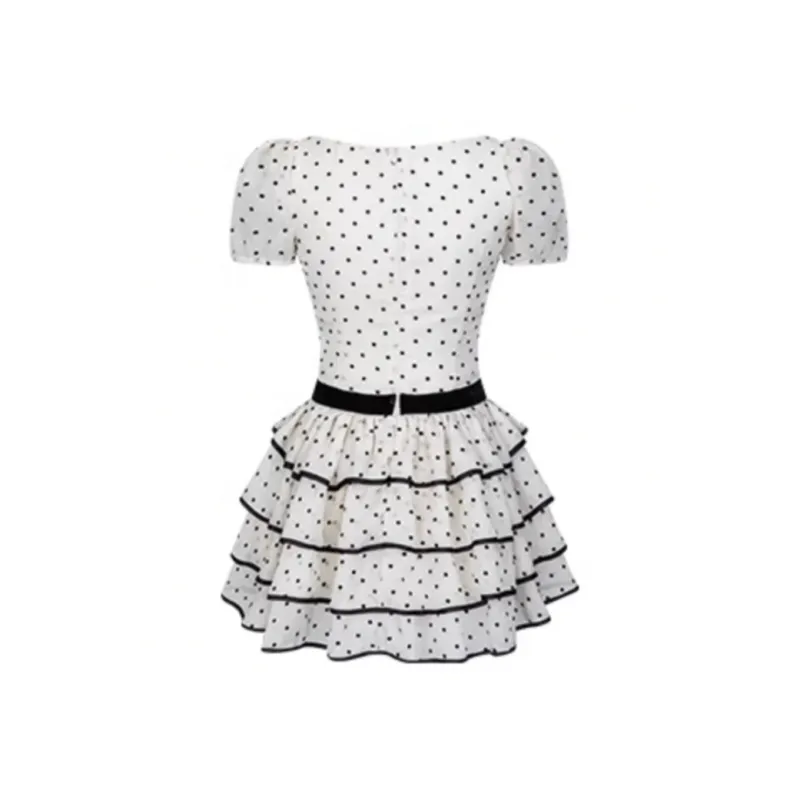 Qiuerle Short Sleeved Dress Women's-3