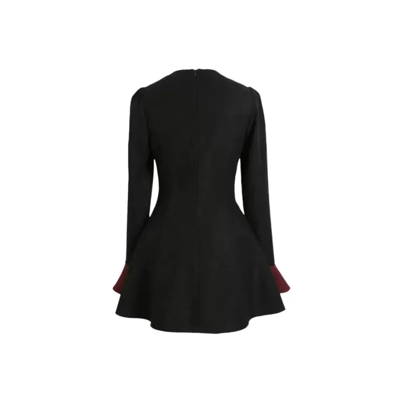JOSR Long Sleeved Dress Women's Black-1