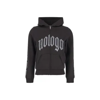 Balenciaga Nologo Zip-Up Hoodie