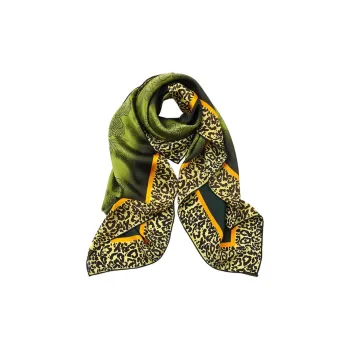 PIERRE CARDIN Silk Scarves Women's Yellow Green