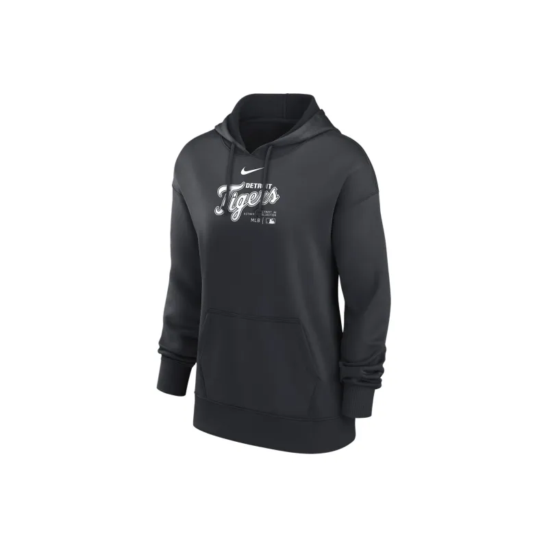Nike Detroit Tigers Authentic Collection City Connect Women's Nike Therma Mlb Pullover Hoodie-0
