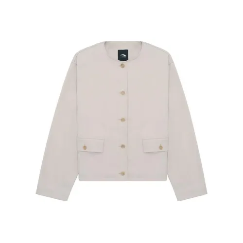LI-NING 1990 Commuter Series Jackets Women's Dawn Gray
