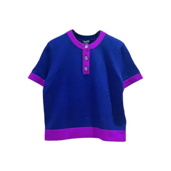 CHANEL 23K Cashmere Sweater Women's Purple
