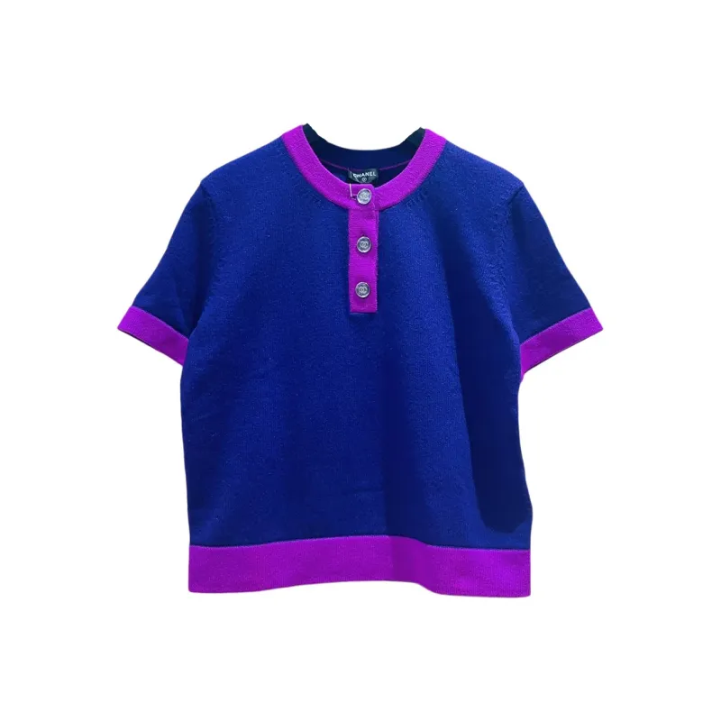 CHANEL 23K Cashmere Sweater Women's Purple-0