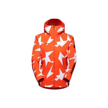 MAMMUT 160th Anniversary Jackets Women's Bright Orange & White Multicolor
