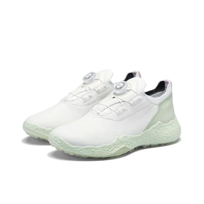 Ecco GOLF BIOM H5 Low Top Golf Shoes Women's White Green-2