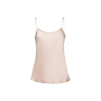 HERNO Spaghetti Strap Satin Tank Top