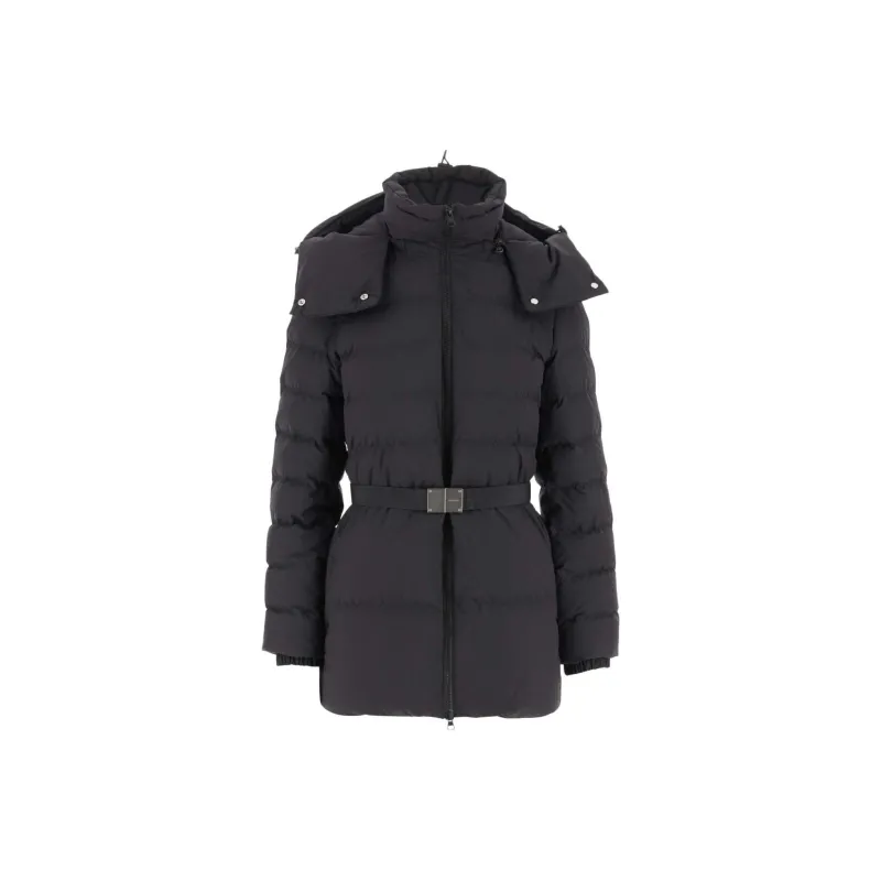 Burberry Belted Hooded Padded Jacket-0
