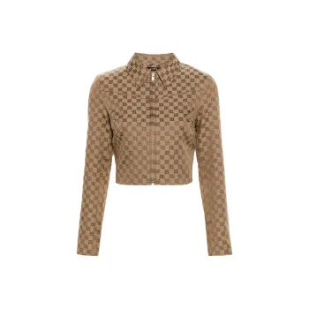 Misbhv Jacquard monogram Cropped Jacket
