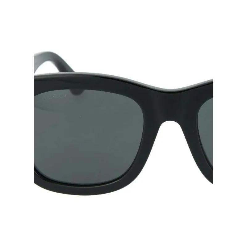 GUCCI Subject To Official Website Square Sunglasses Unisex Black-1