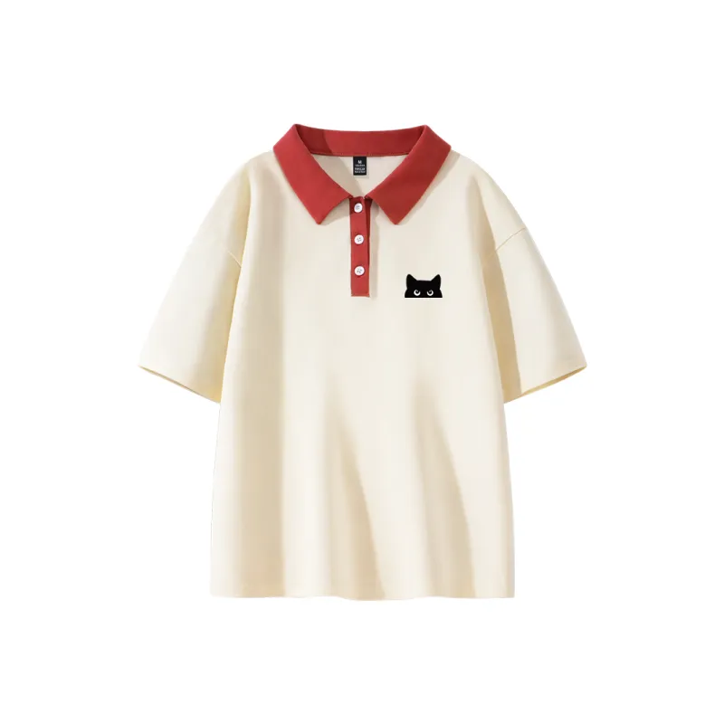 Cotton Polo Shirts Women's-4