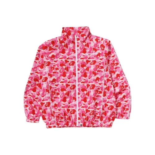 A BATHING APE Women's Abc Camo Track Jacket Green