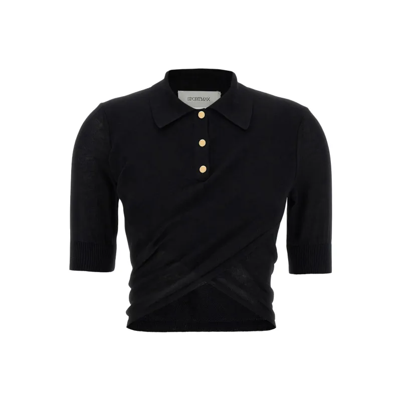 SportMax Jersey Polo Top-0