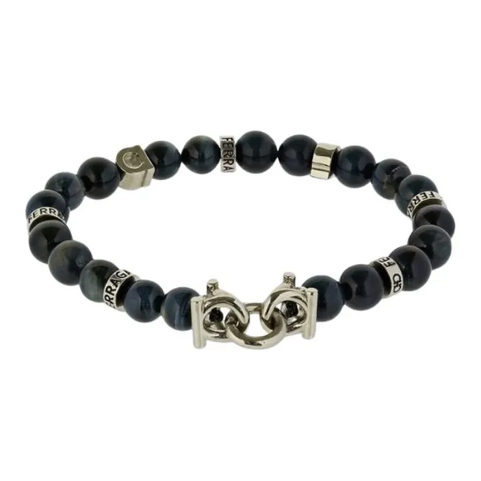 FERRAGAMO Brass Bracelets Men's Blue-0
