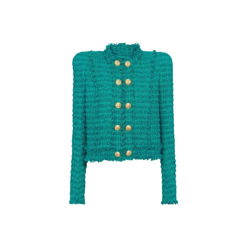 BALMAIN Buttoned Tweed Jacket-0