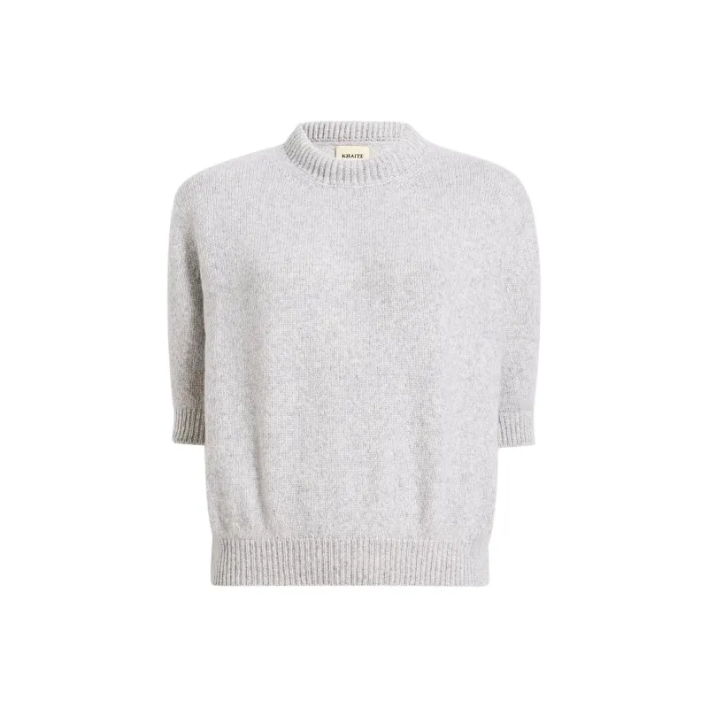 KHAITE Short Sleeved Crewneck Jumper-0