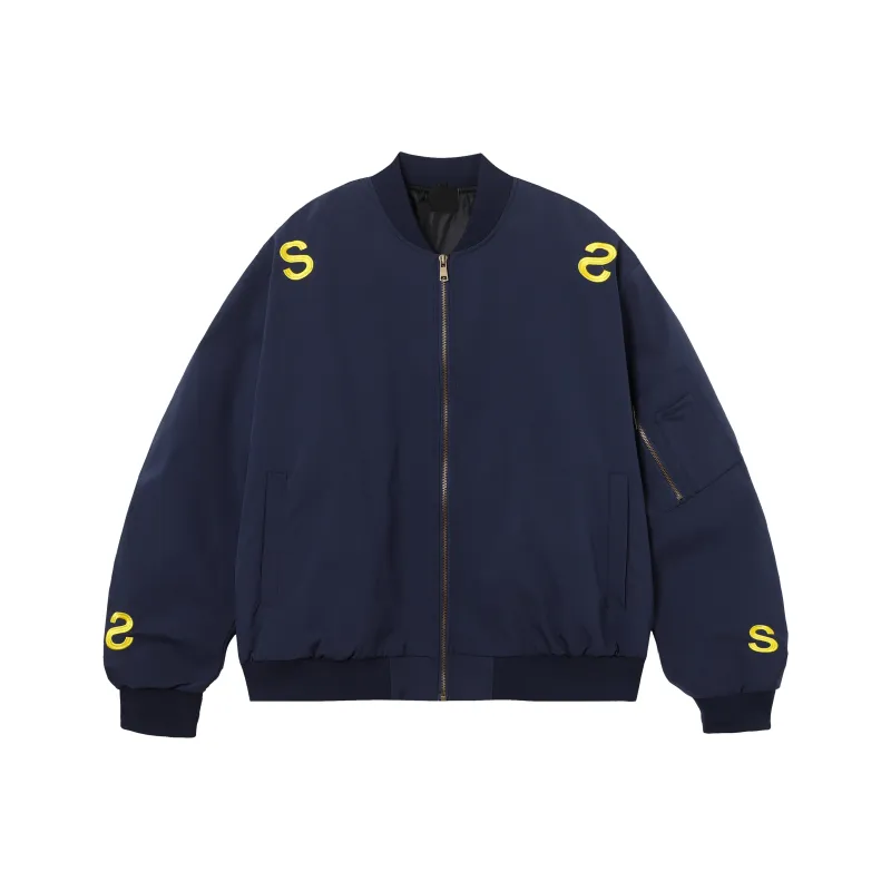 PAZZO Heavy Industry Embroidered Pilot Coach Jacket Unisex-4