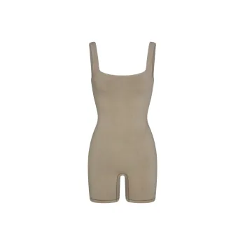 SKIMS SS24 Summer Collection OUTDOOR SQUARE NECK ONESIE Bodysuits Women's TAUPE/Taupe