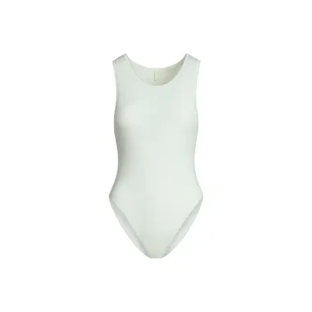 SKIMS SS25 COTTON JERSEY TANK BODYSUIT Bodysuits Women's SPEARMINT/Lemon Balm