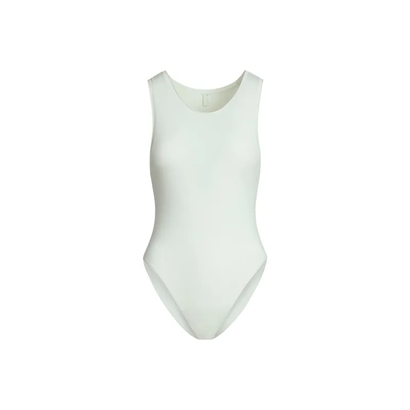 SKIMS SS25 COTTON JERSEY TANK BODYSUIT Bodysuits Women's SPEARMINT/Lemon Balm-0