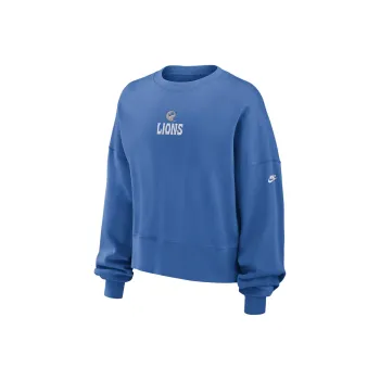 Nike Detroit Lions Rewind Women's Nike Nfl Pullover Crew
